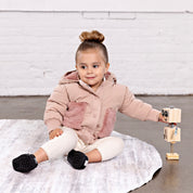 Baby Knit Coat - Blush