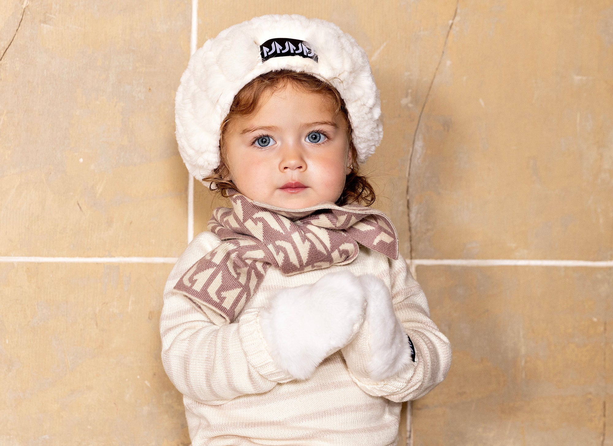 Rabbit Fur Headband – White - Manteau Jr