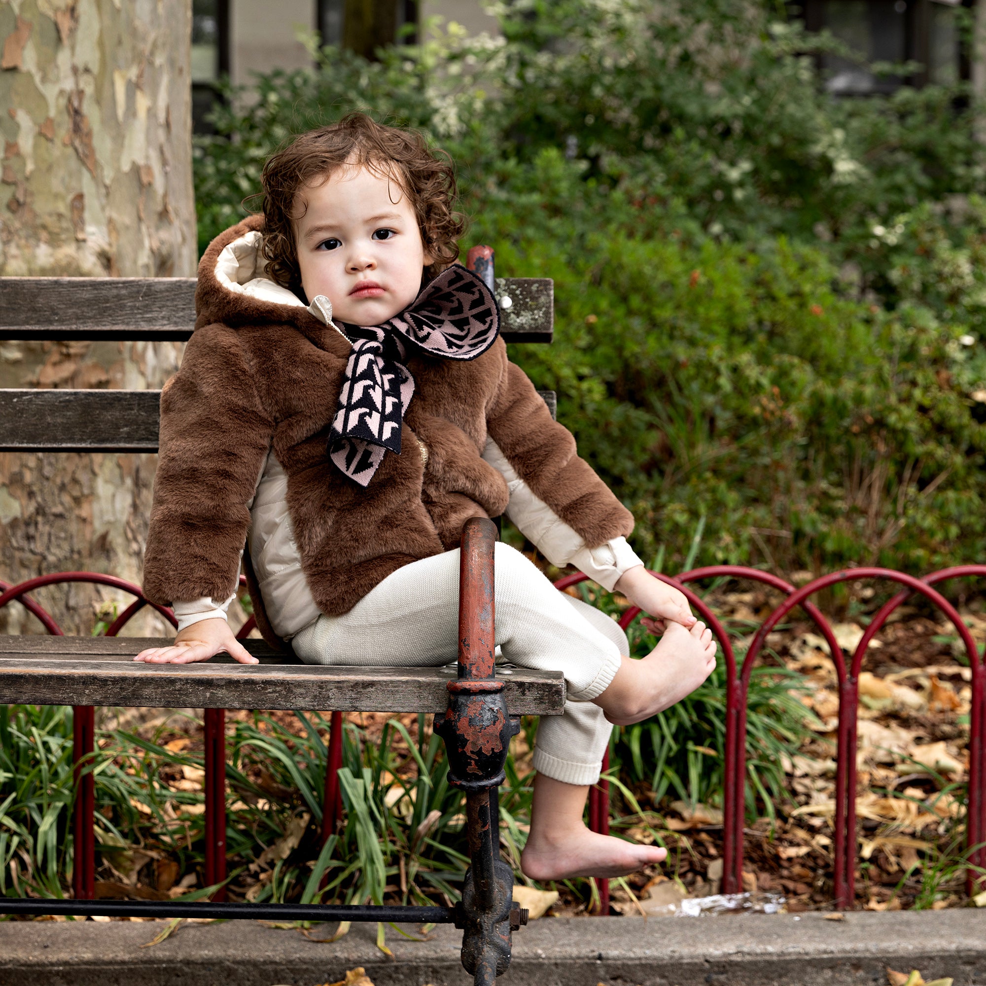 Baby Reversible Coat - Taupe - Manteau Jr