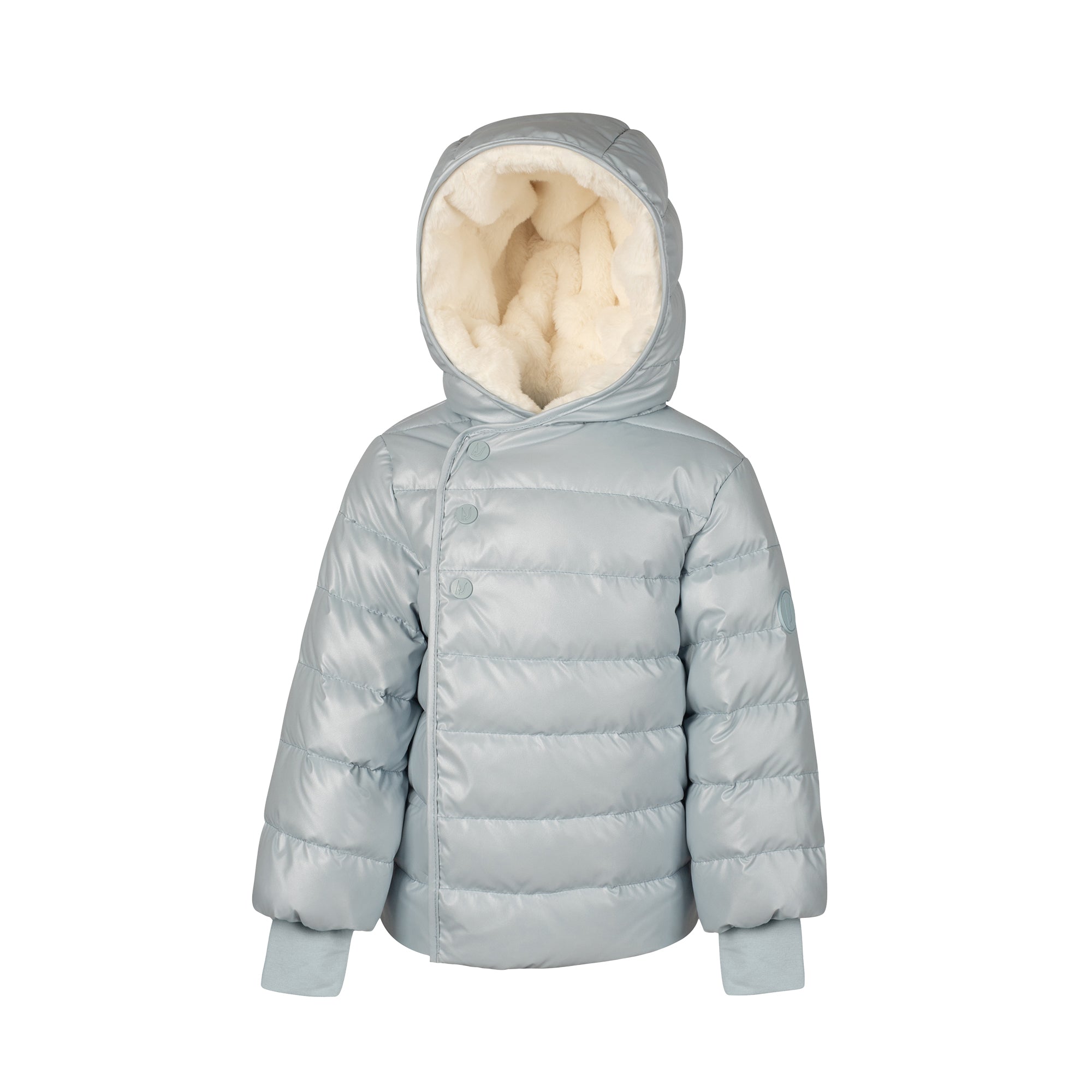 Baby Grosgrain Coat - Sky Blue - Manteau Jr