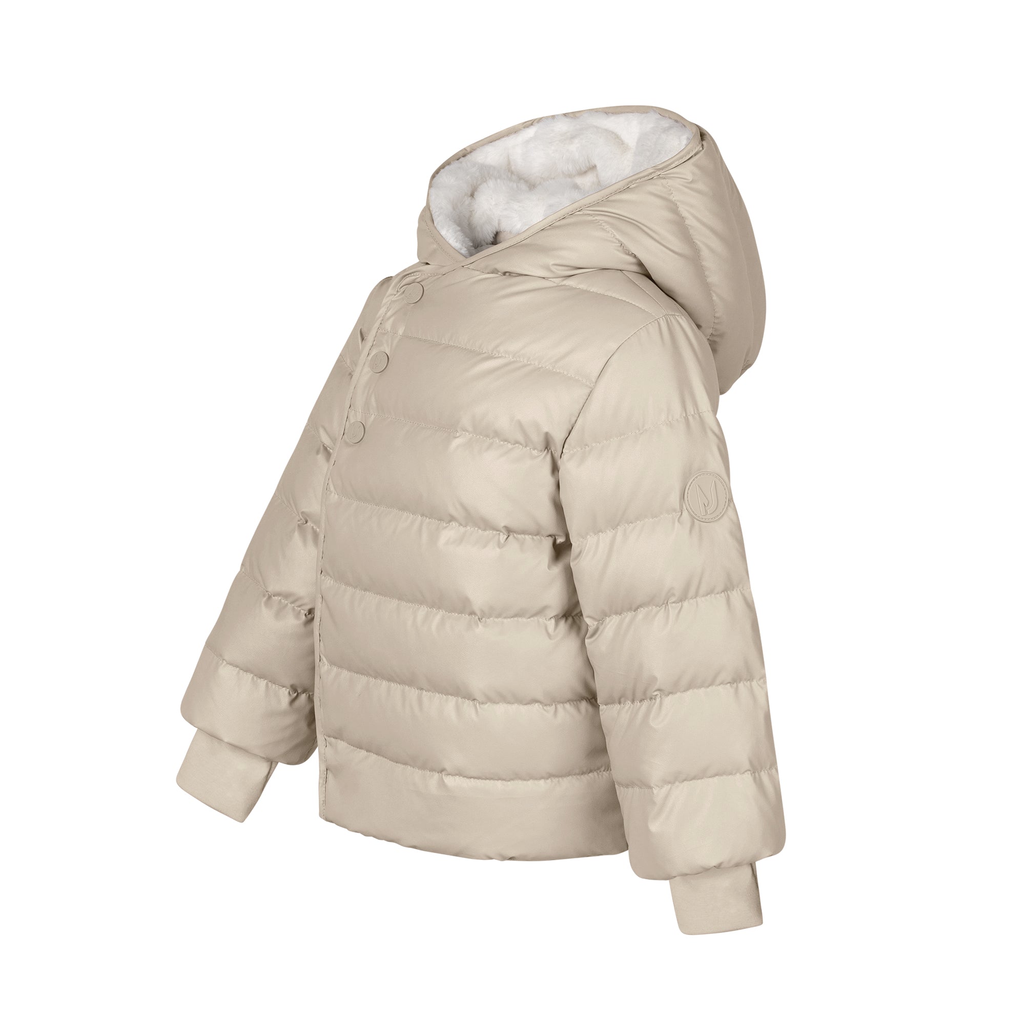 Baby Grosgrain Coat - Taupe - Manteau Jr