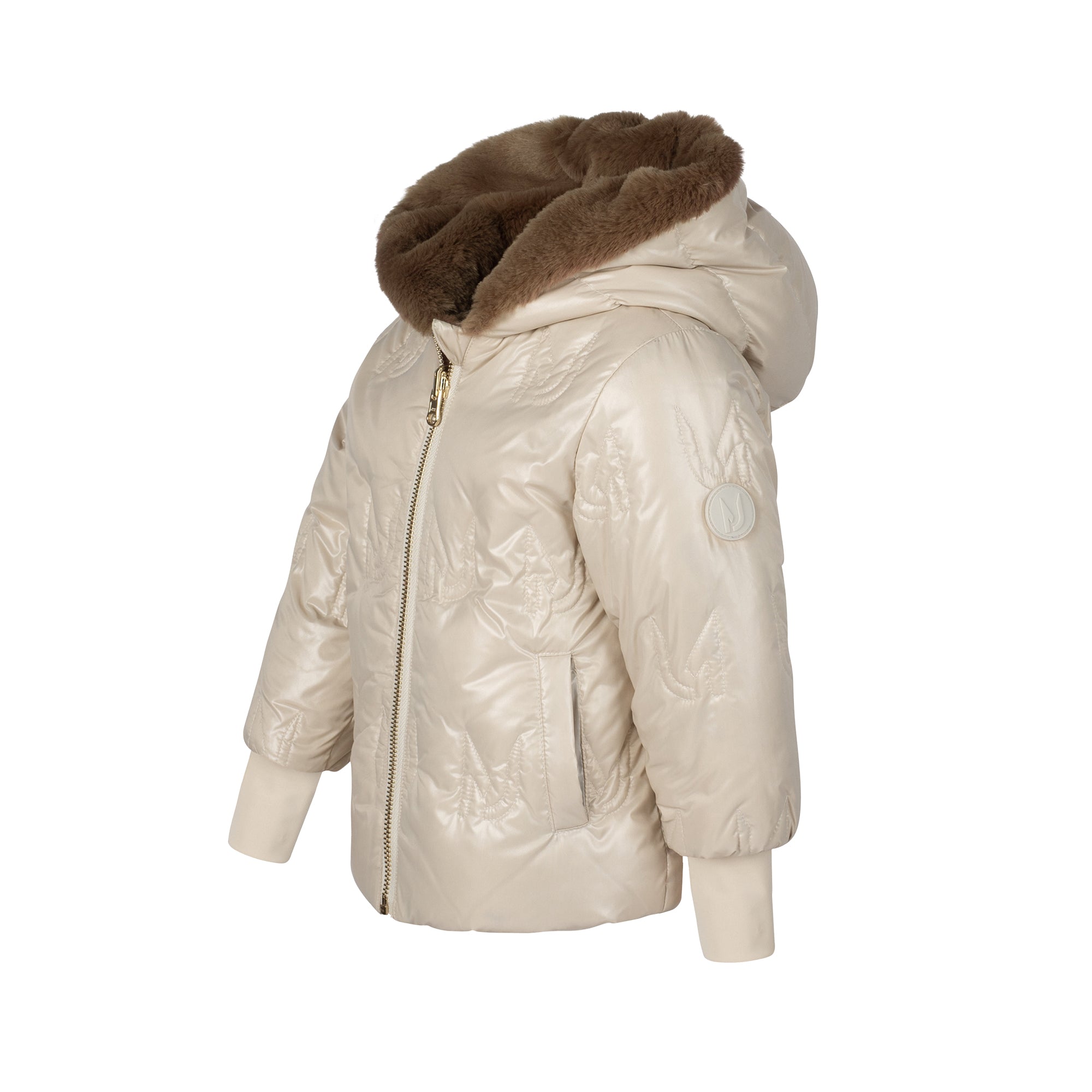 Baby Reversible Coat - Taupe - Manteau Jr