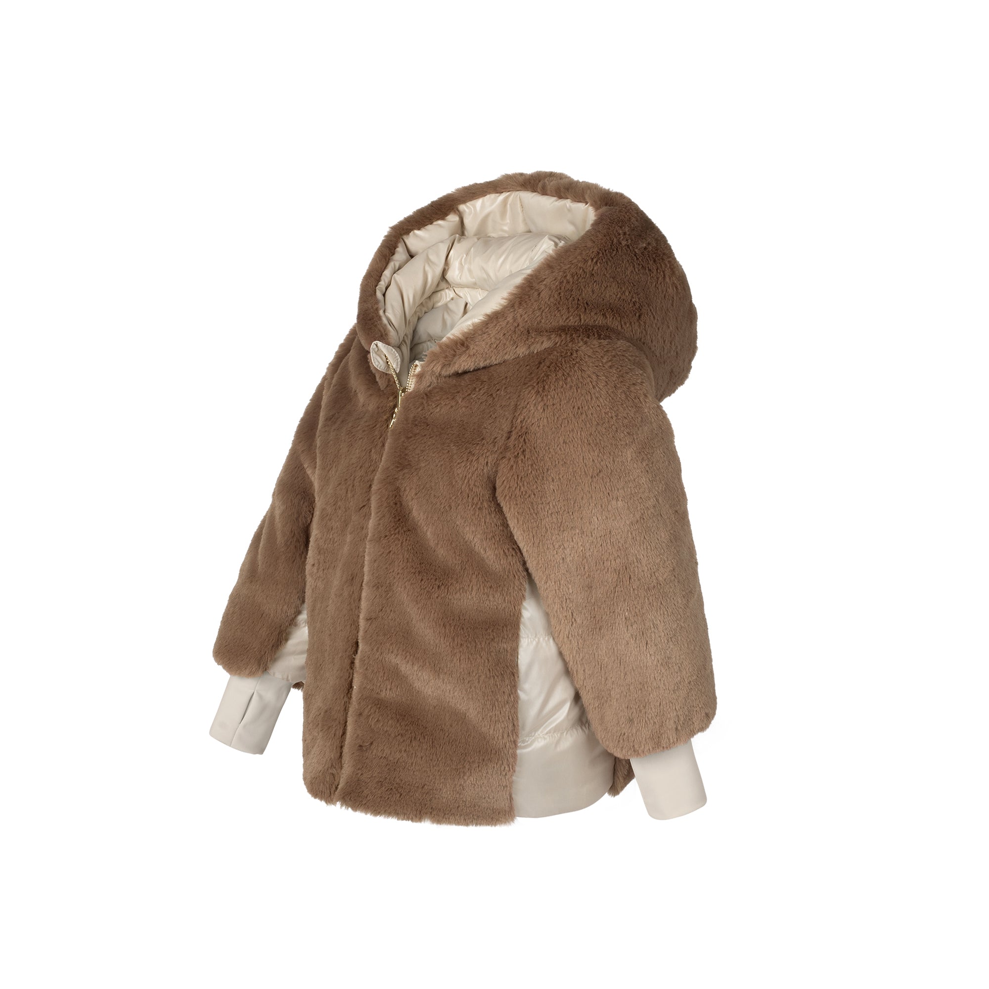 Baby Reversible Coat - Taupe - Manteau Jr