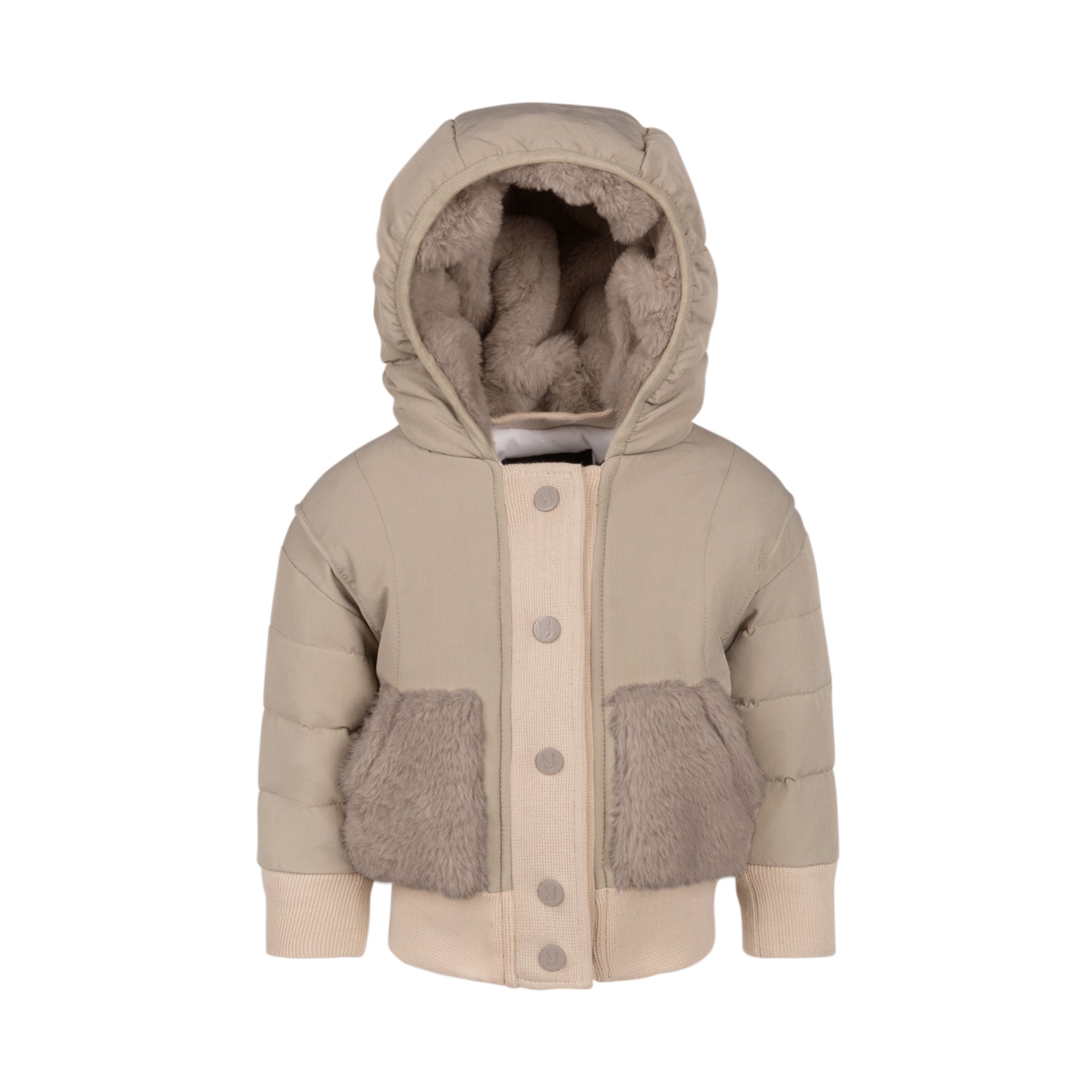 Baby Knit Coat - Taupe