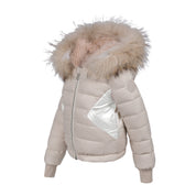 Baby Reversible Fur - Taupe