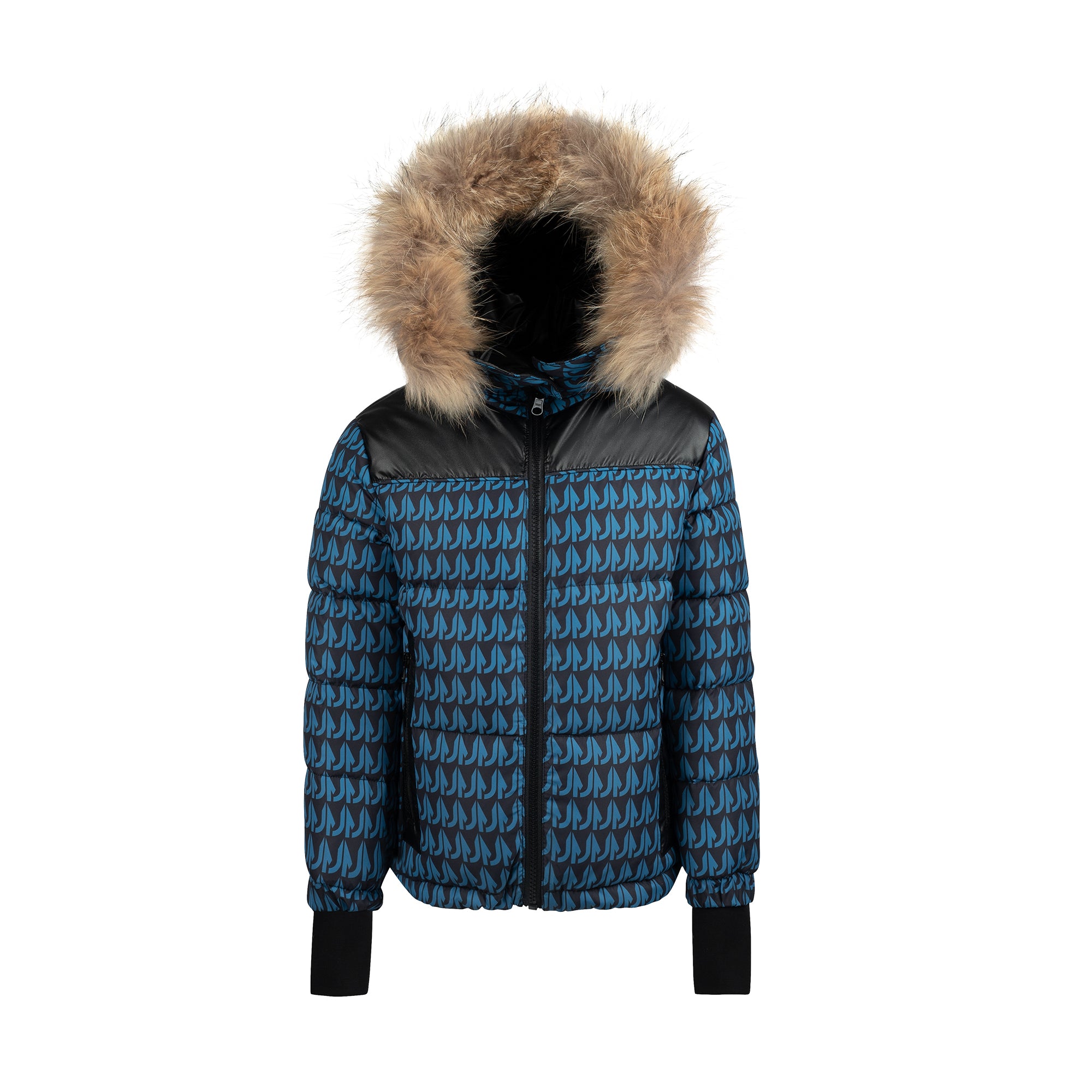 Kids Reversible Coat - Black | Blue Print – Manteau Jr