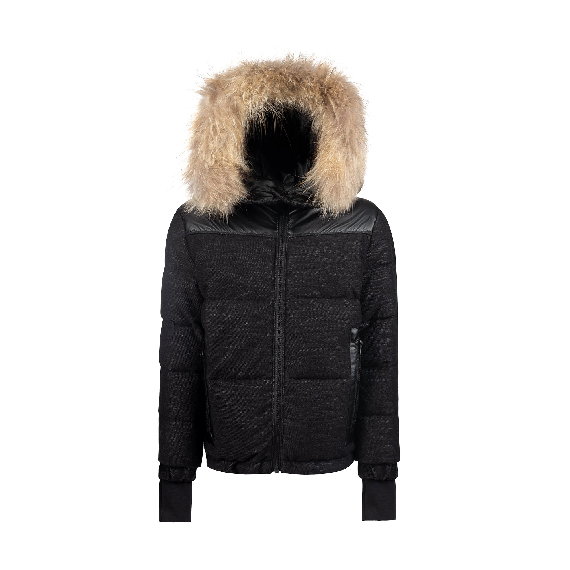 Kids Reversible Coat - Black | Black Denim – Manteau Jr