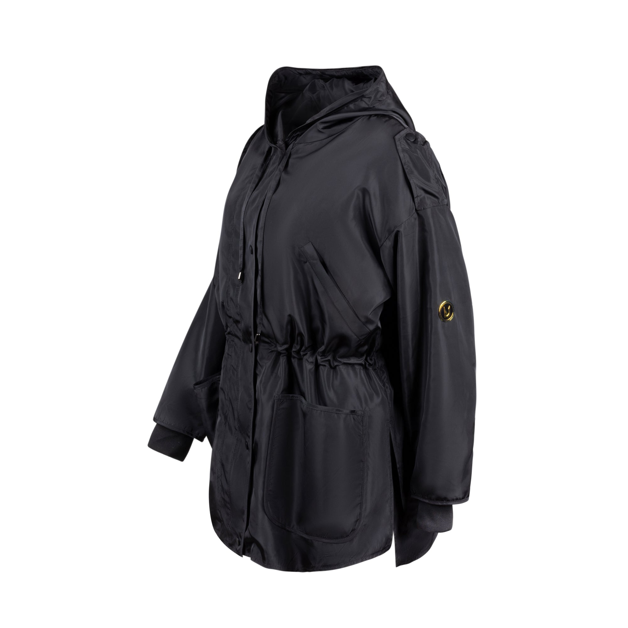 Women's Down Raincoat - Black