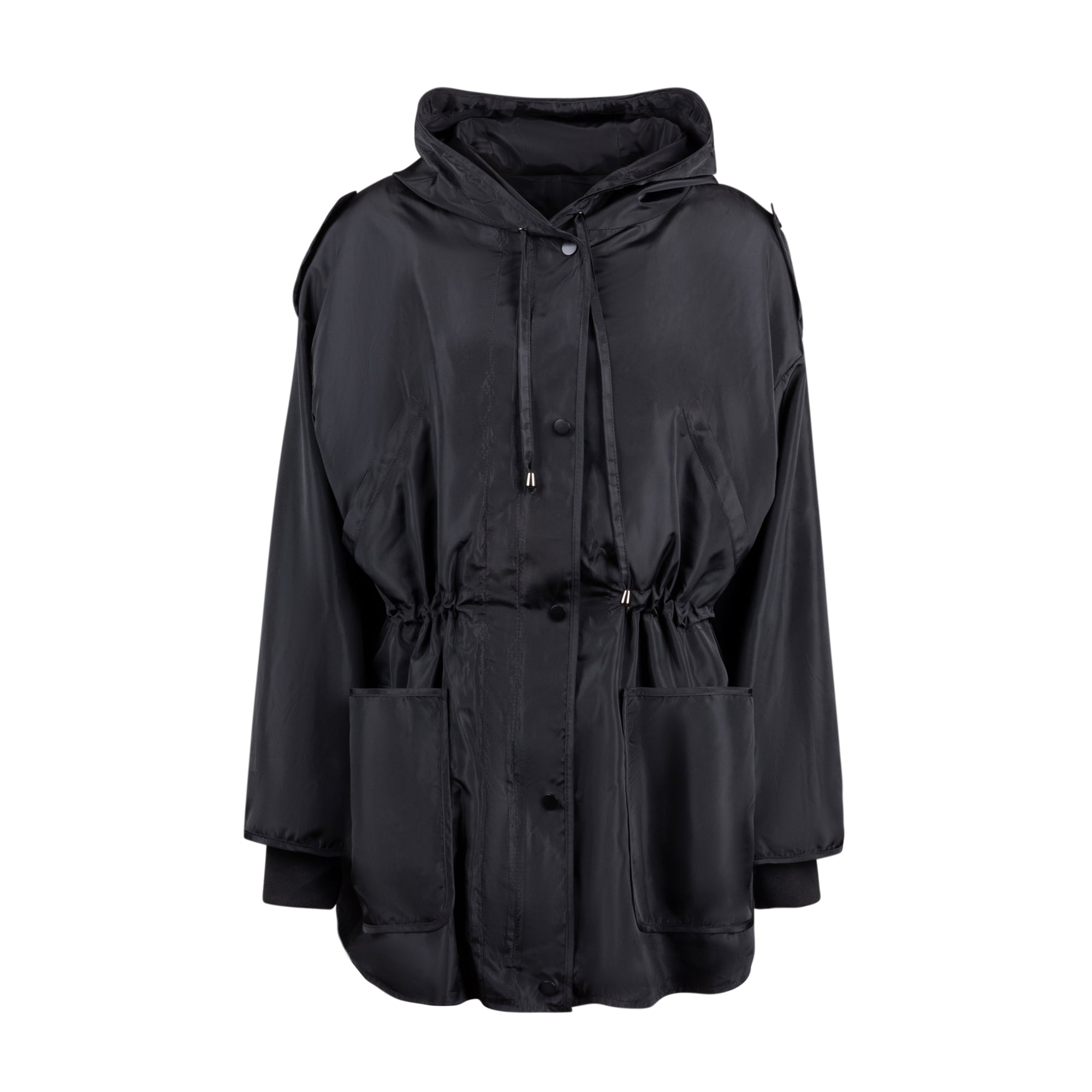 Women's Down Raincoat - Black