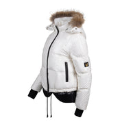 Teen Ruched Puffer - White