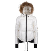 Teen Ruched Puffer - White