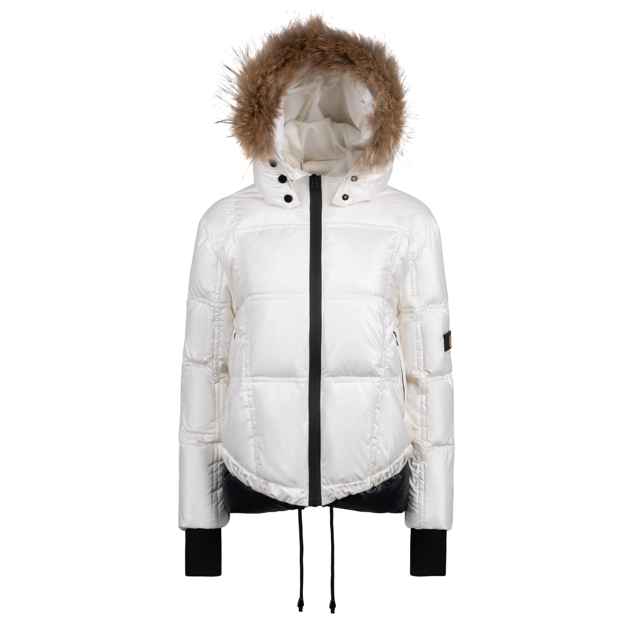 Teen Ruched Puffer - White