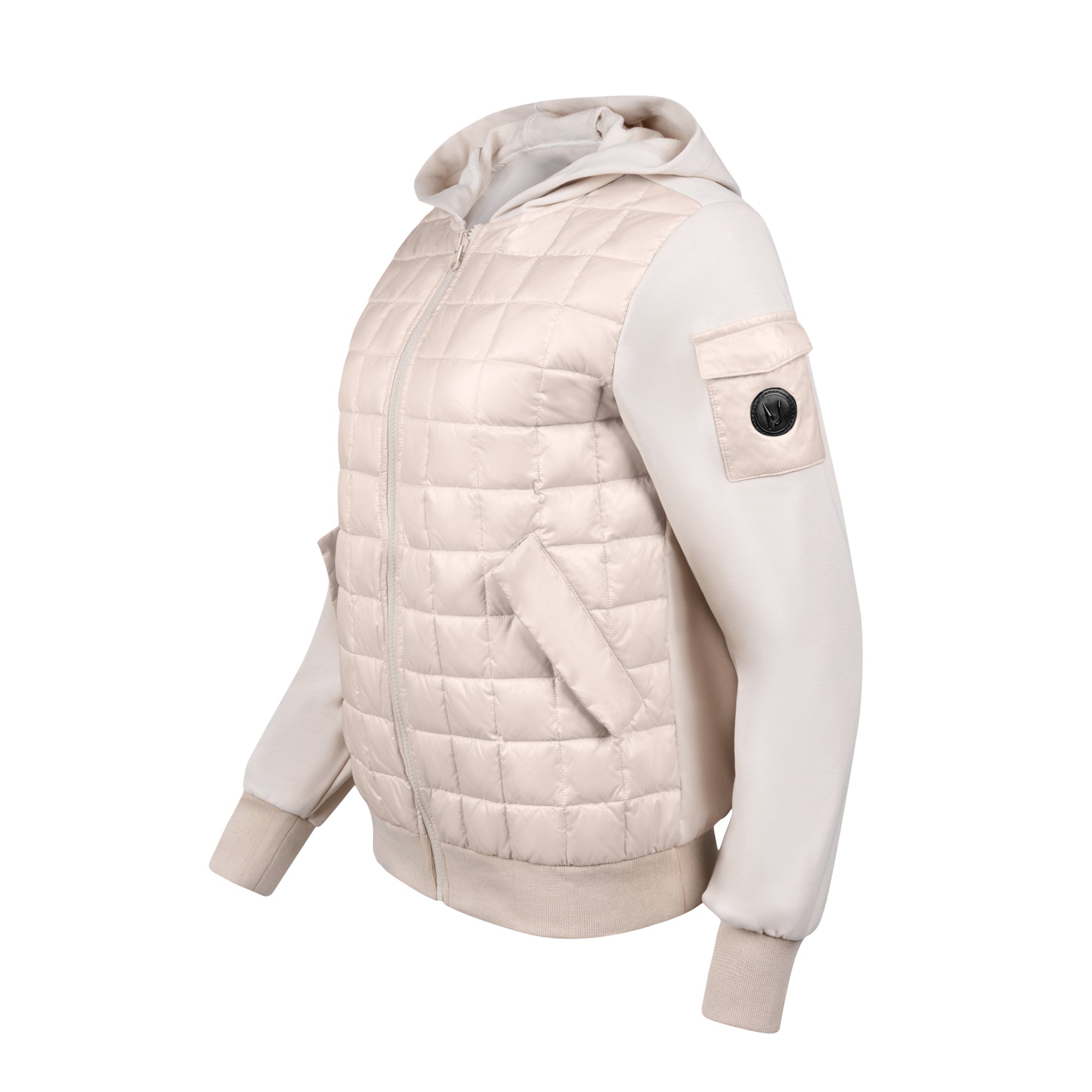 Teen Quilted Jacket - Taupe