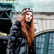 Knit Headband – Black & White - Manteau Jr
